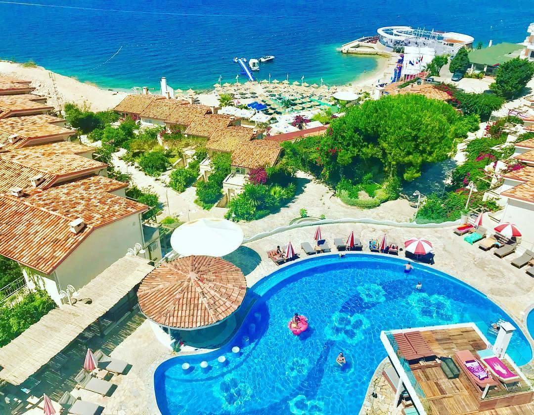 Bougainvill Sunset Villa Sarande Exterior photo