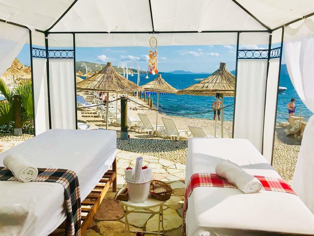 Bougainvill Sunset Villa Sarande Exterior photo